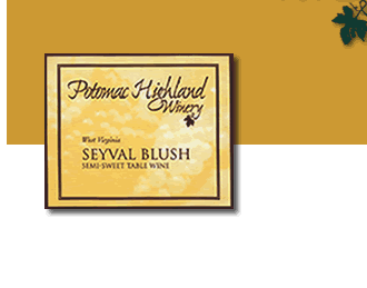 Potomac Highland Winery Seyval Blush label